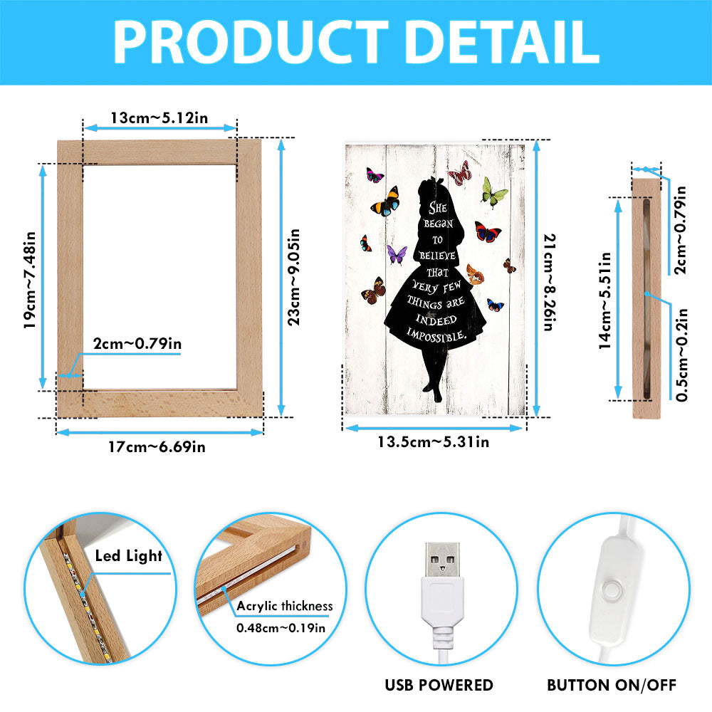 Believe That Very Few Things Are Impossible - Butterfly Decor For Bedroom, Kids, Baby Or Girls Room, Nursery Decor