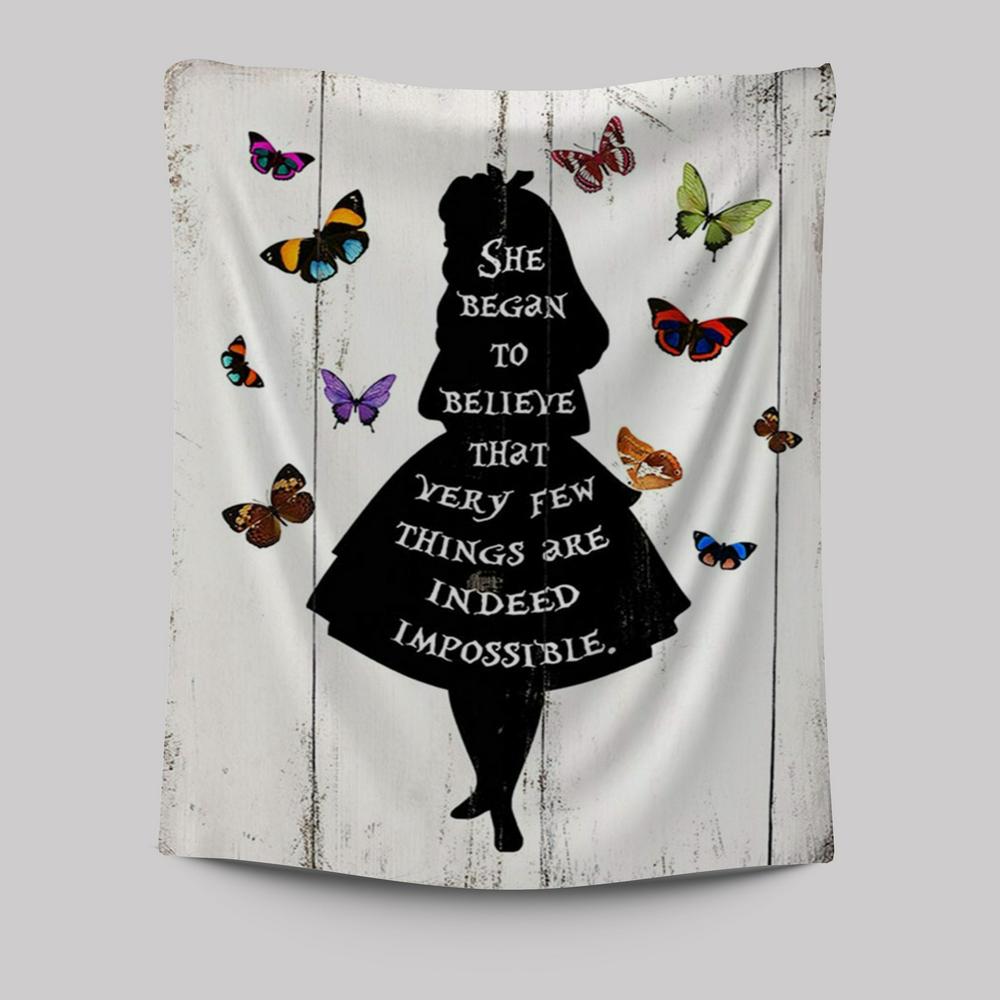 Believe That Very Few Things Are Impossible - Butterfly Wall Decor For Bedroom, Kids, Baby Or Girls Room, Nursery Decor