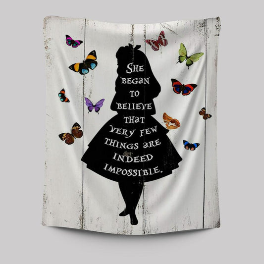 Believe That Very Few Things Are Impossible - Butterfly Wall Decor For Bedroom, Kids, Baby Or Girls Room, Nursery Decor