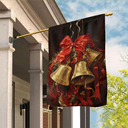 Bells Of Holiday Harmony Flag, Christmas Garden Flag, Home Decor Accessories, Christmas Outdoor Decor Ideas