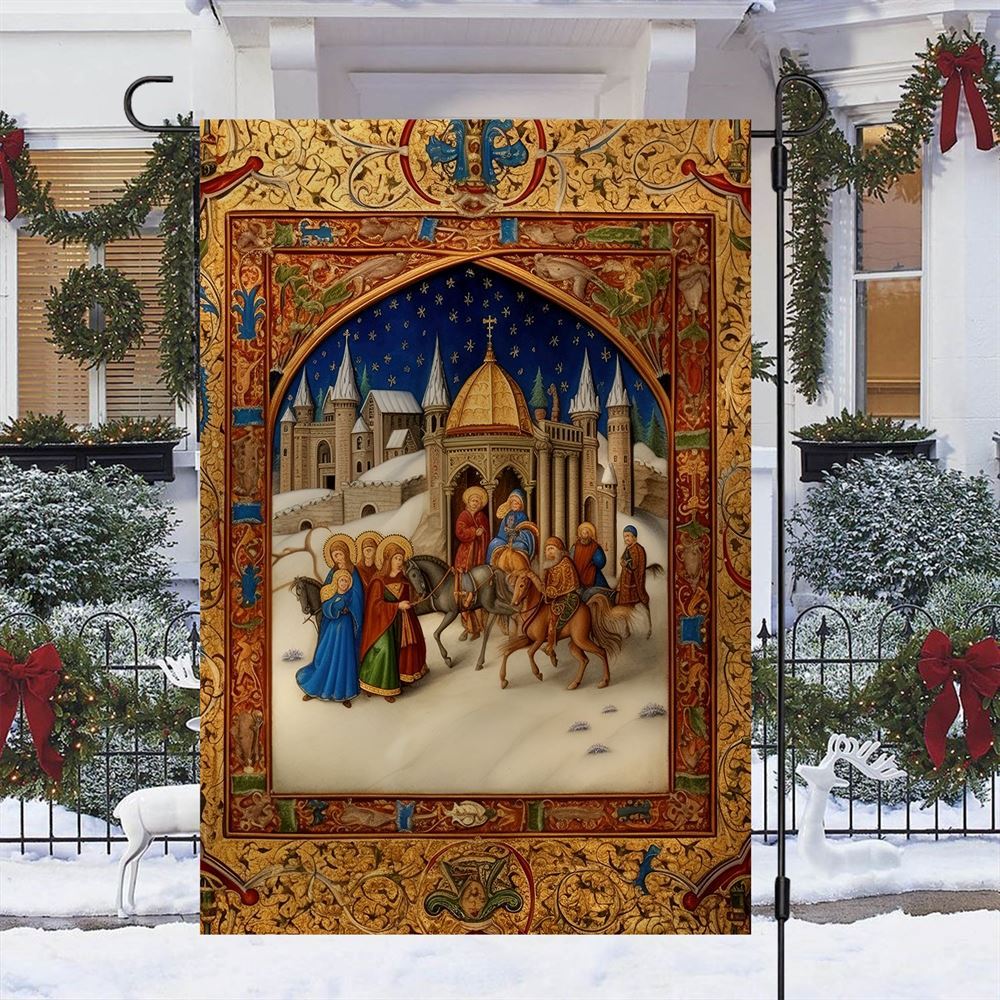 Bethlehem's Journey  Flag, Christmas Garden Flag, Home Decor Accessories, Christmas Outdoor Decor Ideas