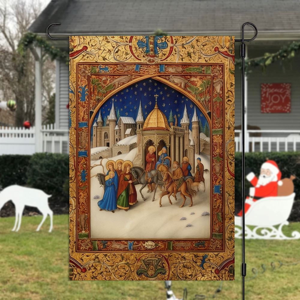 Bethlehem's Journey  Flag, Christmas Garden Flag, Home Decor Accessories, Christmas Outdoor Decor Ideas
