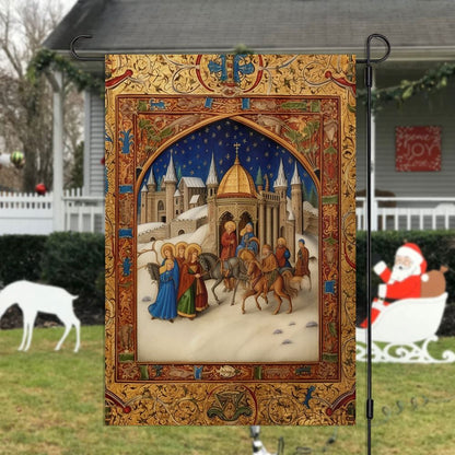 Bethlehem's Journey  Flag, Christmas Garden Flag, Home Decor Accessories, Christmas Outdoor Decor Ideas