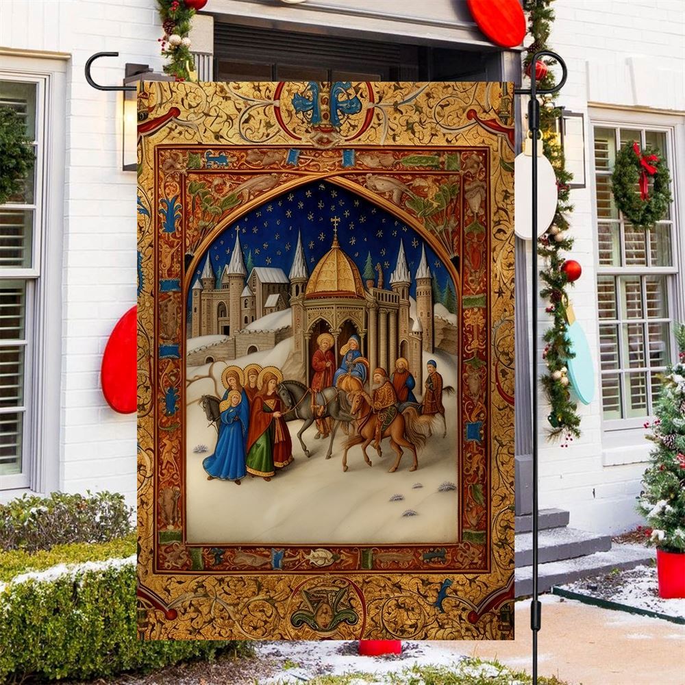 Bethlehem's Journey  Flag, Christmas Garden Flag, Home Decor Accessories, Christmas Outdoor Decor Ideas