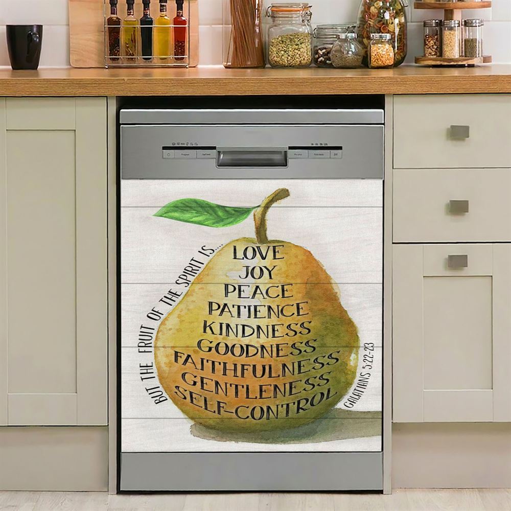 Bible Verse Galatians 522 23 The Fruit Of The Spirit Dishwasher Cover, Bible Verse Dishwasher Magnet Cover, Scripture Kitchen Decor
