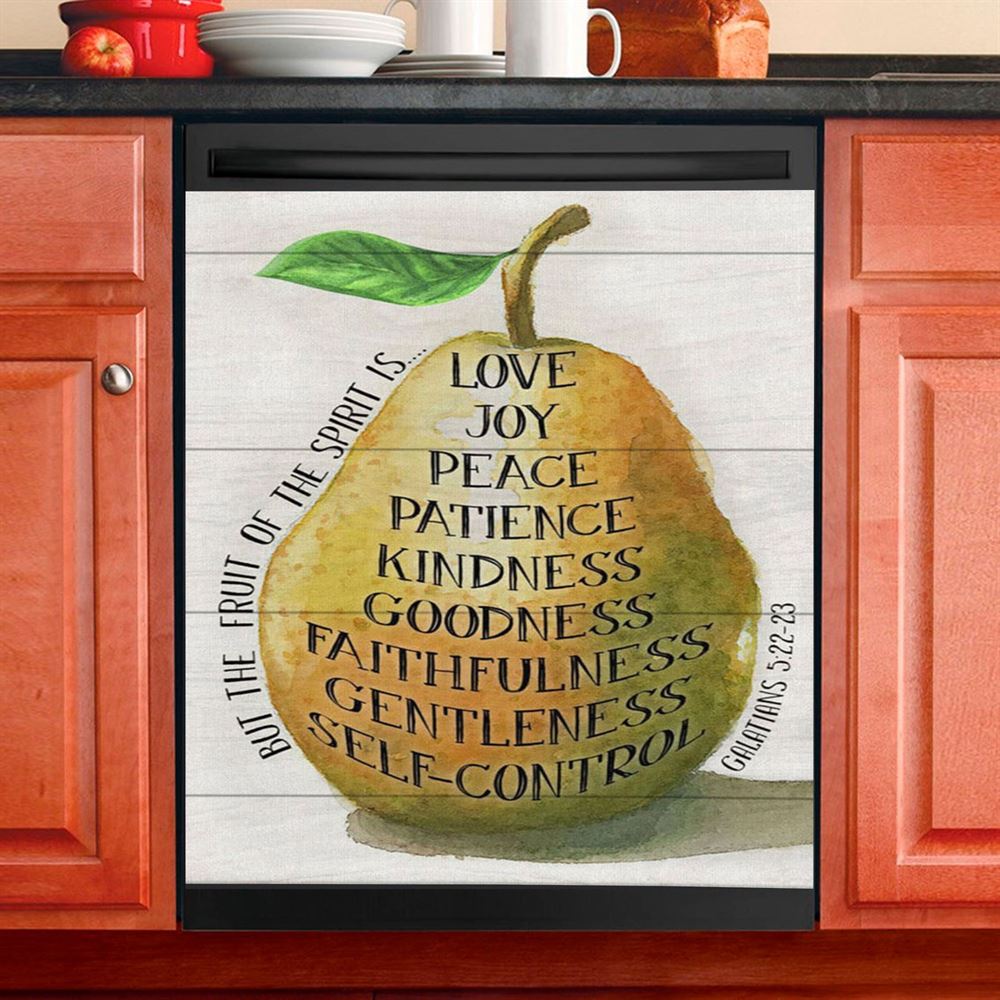 Bible Verse Galatians 522 23 The Fruit Of The Spirit Dishwasher Cover, Bible Verse Dishwasher Magnet Cover, Scripture Kitchen Decor