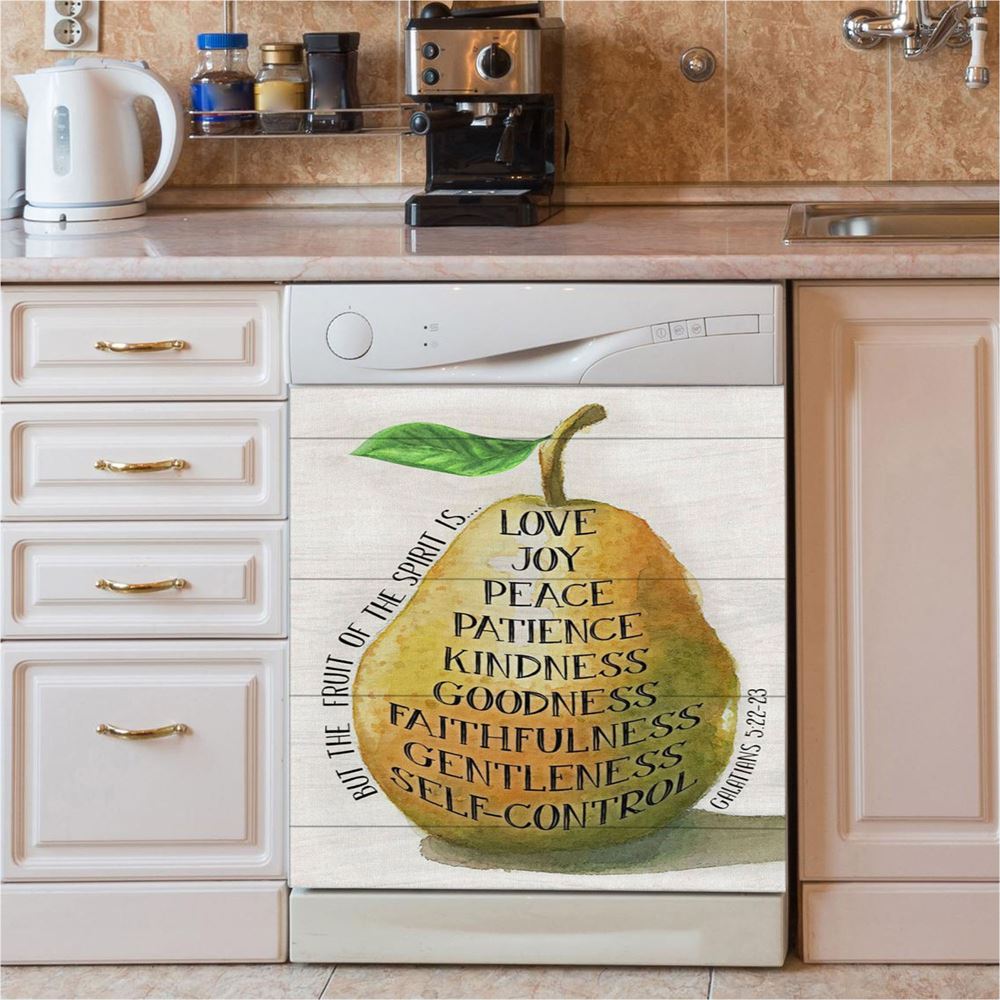 Bible Verse Galatians 522 23 The Fruit Of The Spirit Dishwasher Cover, Bible Verse Dishwasher Magnet Cover, Scripture Kitchen Decor