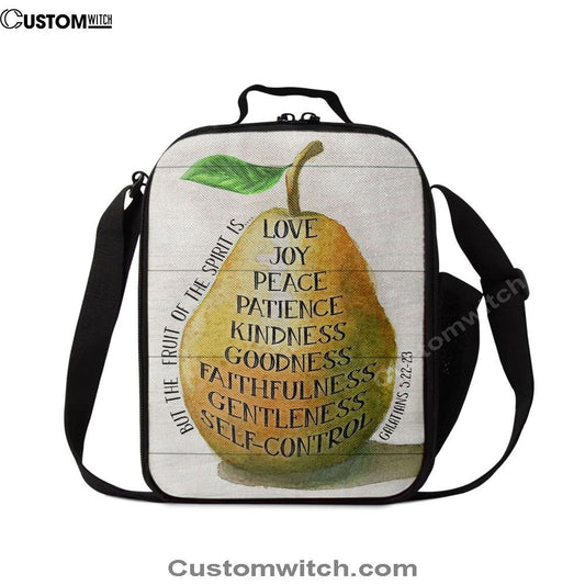 Bible Verse Galatians 522 23 The Fruit Of The Spirit Lunch Bag, Christian Lunch Bag For School, Picnic, Religious Lunch Bag
