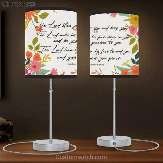 Bible Verse Lamb Gift Numbers 624-26 The Lord Bless You And Keep You Table Lamb Print - Christian Bedroom Decor