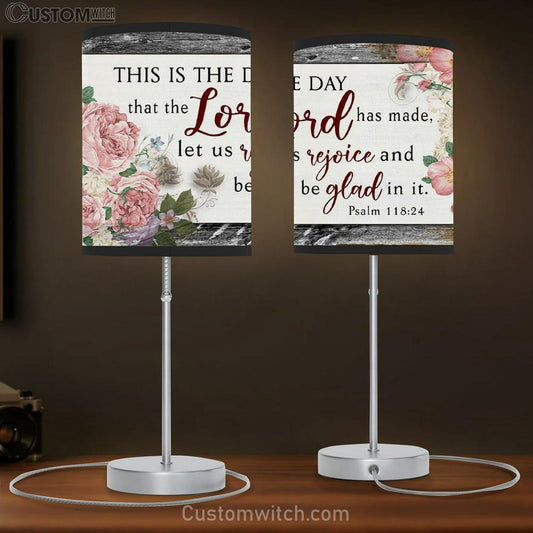 Bible Verse Lamb Gift This Is The Day That The Lord Has Made Table Lamb Gift Print - Christian Bedroom Decor