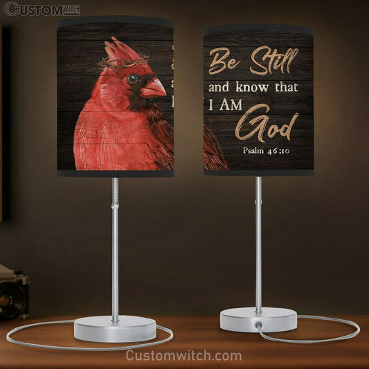 Big Cardinal Psalm 46 10 Be Still And Know That I Am God Lamb Gift Table Lamb - Christian Lamb Gift - Religious Art