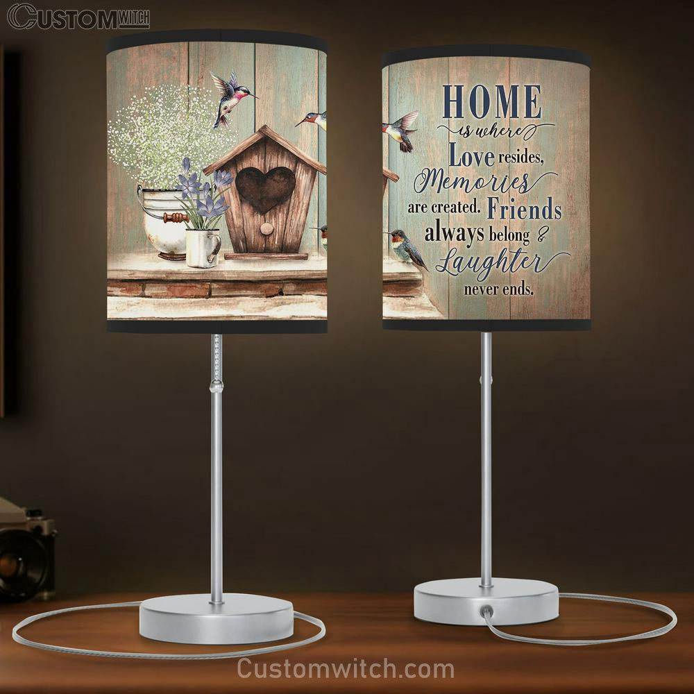 Birdhouse Hummingbird Home Is Where Love Resides Lamb Gift Table Lamb - Christian Lamb Gift - Religious Art