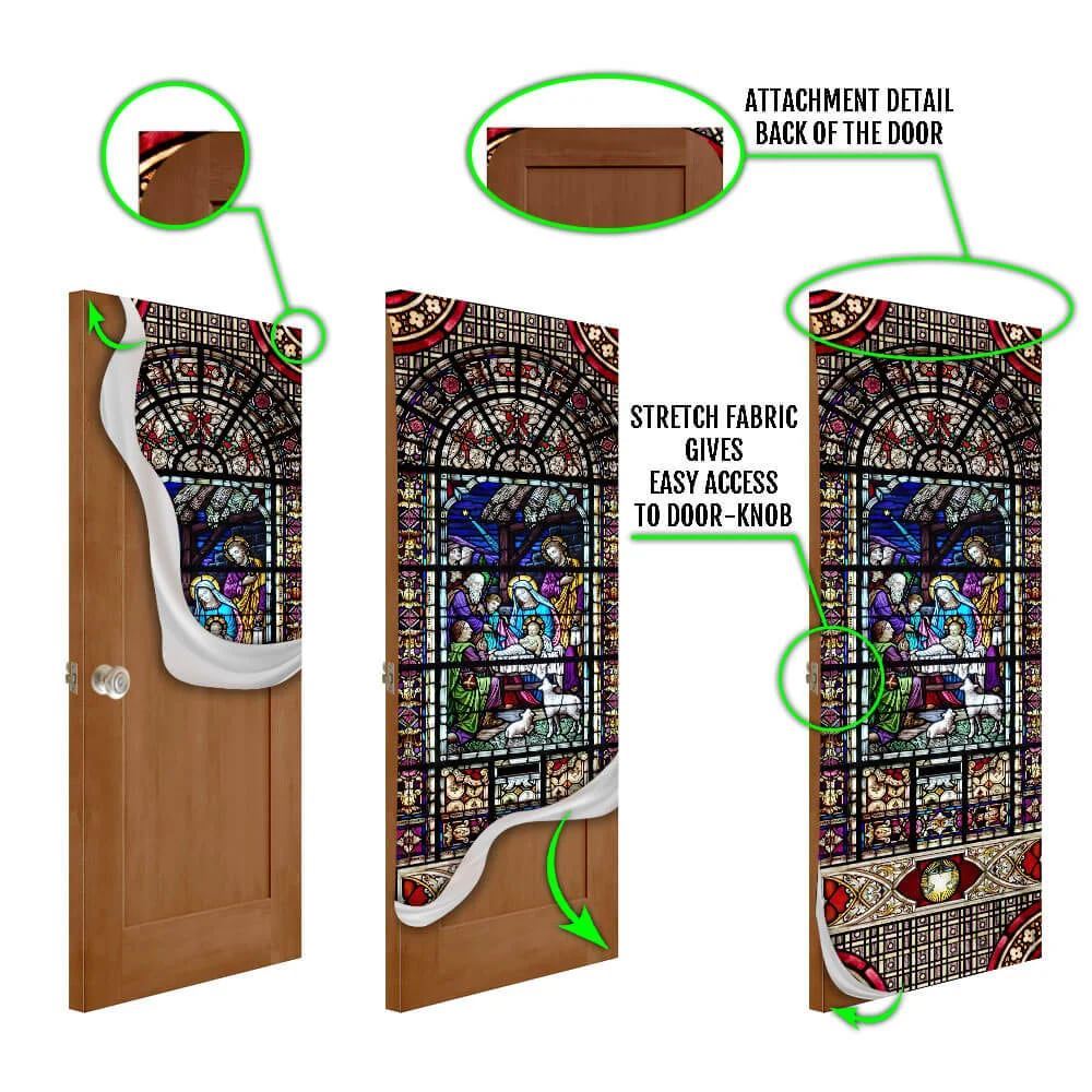 Birth Of Jesus Christ Door Cover, Christian Door Decor, Door Christian Church, Christian Door Plaques