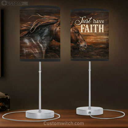 Black Horse Just Have Faith Lamb Gift Table Lamb - Christian Lamb Gift - Religious Art