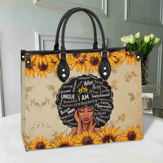Black Woman Leather Bag, Women's Pu Leather Bag, Best Mother's Day Gifts