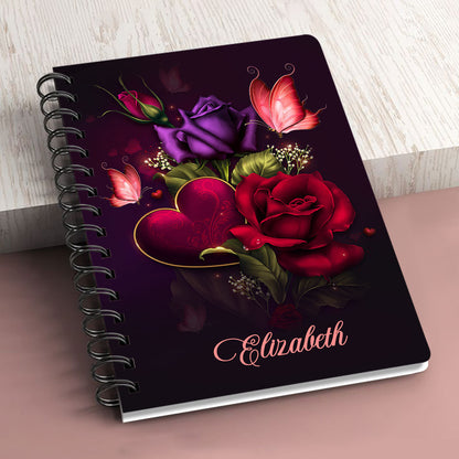 Blessed Are The Pure In Heart For They Shall See God Personalized Spiral Notebook, Christian Spiritual Gifts For Friends