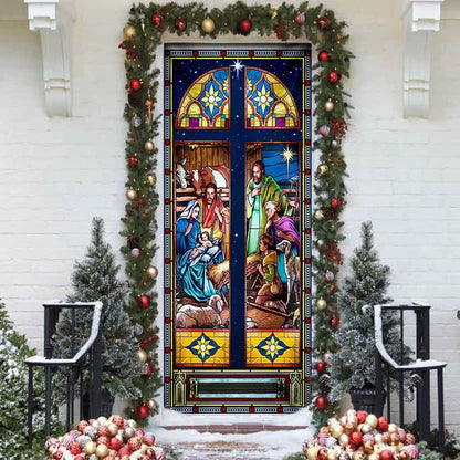 Born Day Of Jesus Christ Jesus Family Door Cover, Christian Door Decor, Door Christian Church, Christian Door Plaques