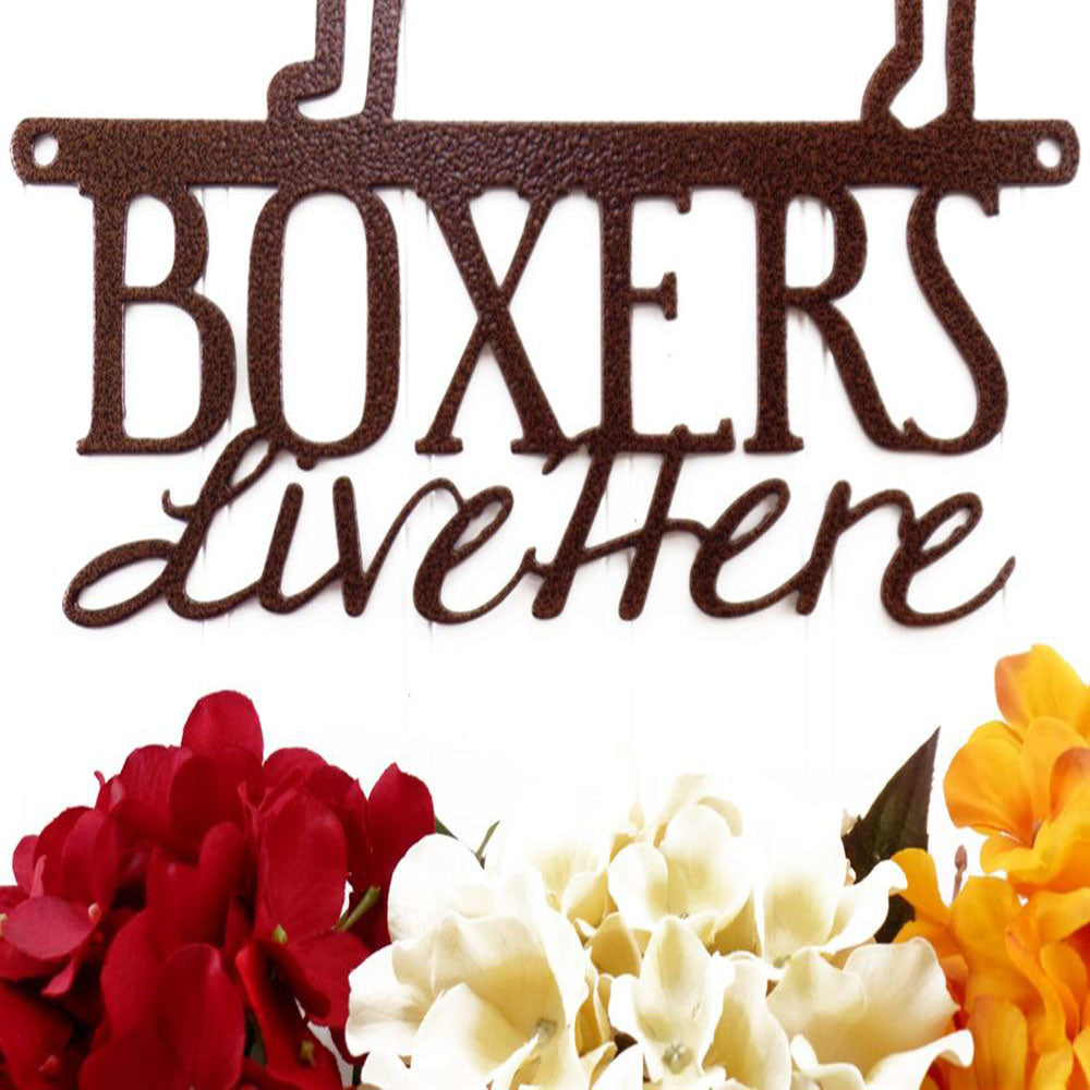 Boxer Dog Metal Sign, Anniversary Gift, Dog Wall Decor, Dog Wall Art, Home Decor Sign