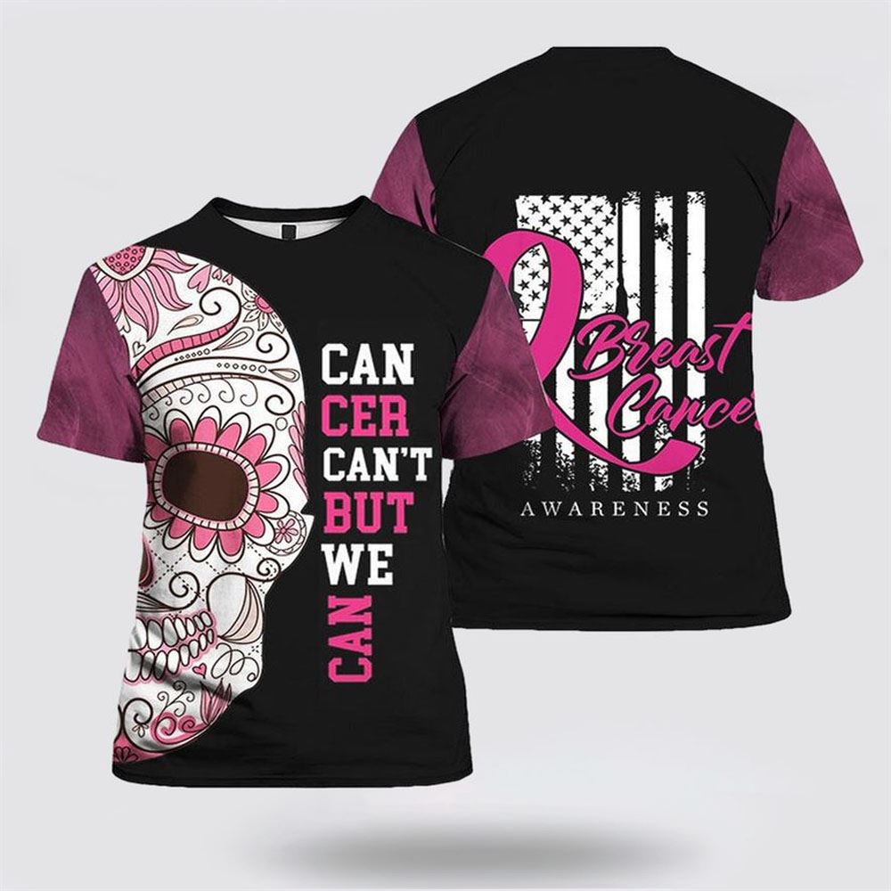 Breast Cancer Faith Unique All Over Print 3D T Shirt, Breast Cancer Gift Ideas, Unisex T Shirt