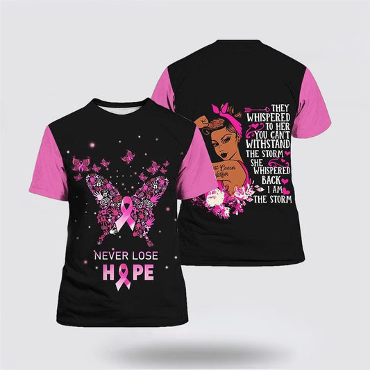 Breast Cancer Warrior All Over Print 3D T Shirt, Breast Cancer Gift Ideas, Unisex T Shirt