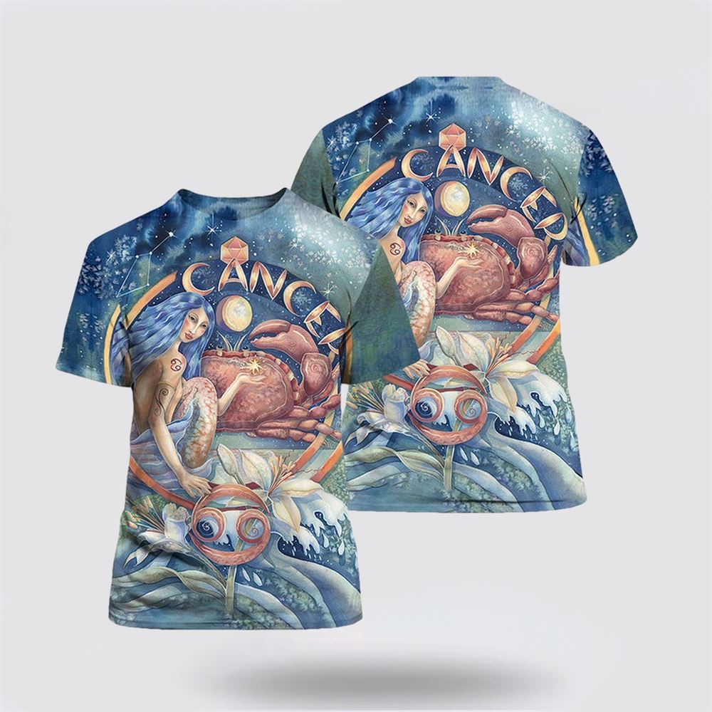 Breast Cancer Zodiac All Over Print 3D T Shirt, Breast Cancer Gift Ideas, Unisex T Shirt