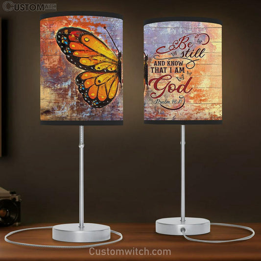 Brilliant Butterfly Be Still And Know That I Am God Lamb Gift Table Lamb - Christian Lamb Gift - Religious Art