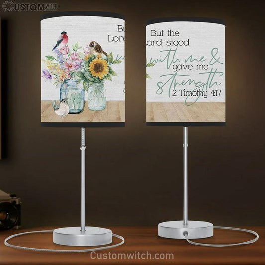 But The Lord Stood With Me And Gave Me Strength 2 Timothy 417 - Bible Verse Lamb Gift - Christian Bedroom Decor