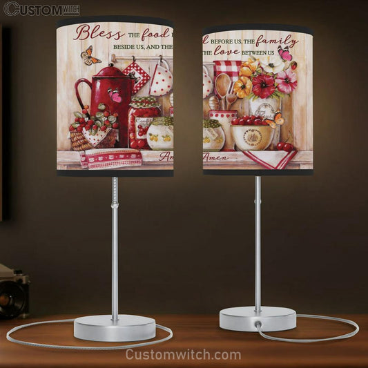 Butterfly Kitchen Utensils And Tools Bless The Food Before Us Table Lamb