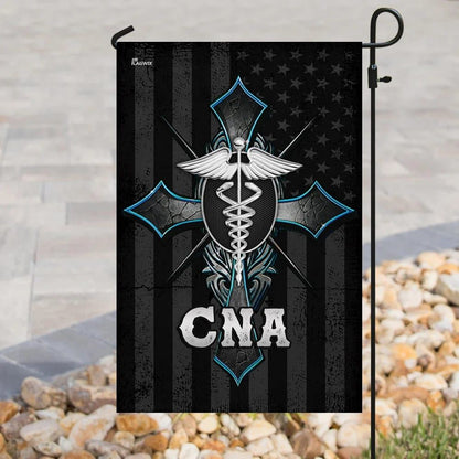 CNA & Christian Cross Flag, Outdoor Christian House Flag, Christian Flag, Scripture Flag, Garden Banner