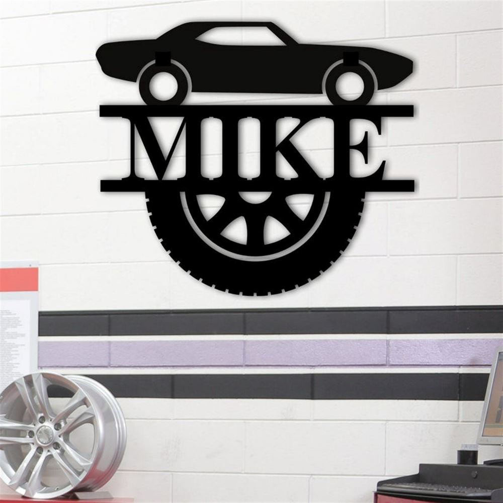 Car Metal Sign, Car Sign, Garage Car Racing, Race Car Mechanic Metal Sign