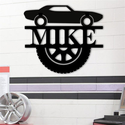 Car Metal Sign, Car Sign, Garage Car Racing, Race Car Mechanic Metal Sign