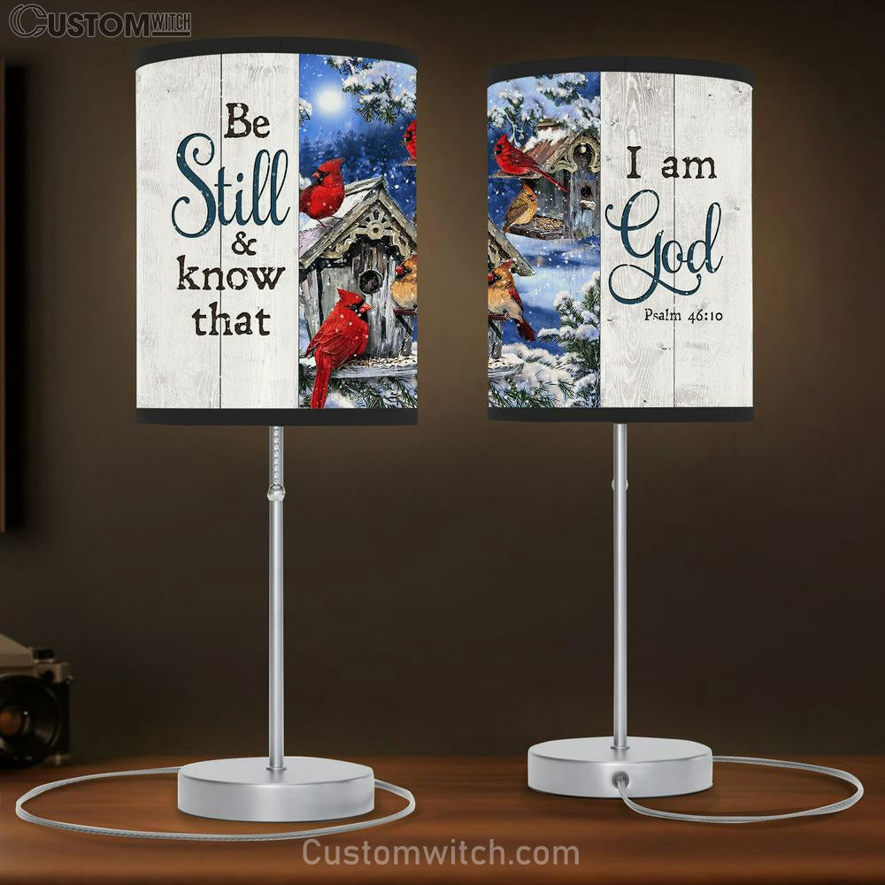 Cardinal Be Still And Know That I Am God Lamb Gift Table Lamb - Christian Lamb Gift - Religious Art