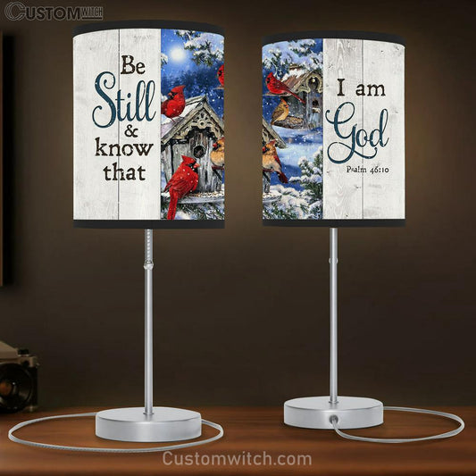 Cardinal Be Still And Know That I Am God Lamb Gift Table Lamb - Christian Lamb Gift - Religious Art