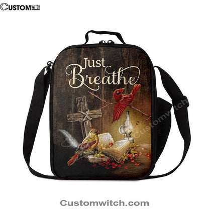 Cardinal Vintage Lantern Bible, Christian Lunch Bag For School, Picnic, Religious Lunch Bag