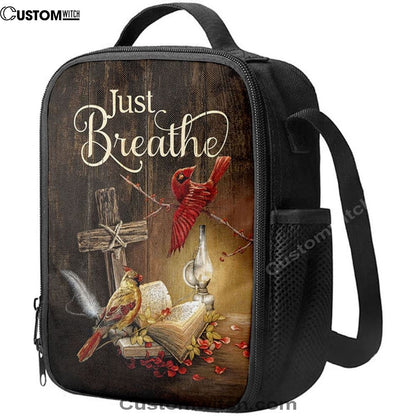 Cardinal Vintage Lantern Bible, Christian Lunch Bag For School, Picnic, Religious Lunch Bag