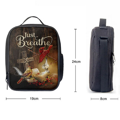Cardinal Vintage Lantern Bible, Christian Lunch Bag For School, Picnic, Religious Lunch Bag
