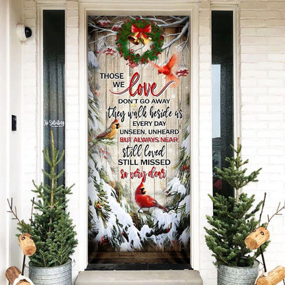 Cardinals Christmas Door Cover, Cardinal Christmas Decor Decorations, Christmas Door Knob Covers, Christmas Outdoor Decoration