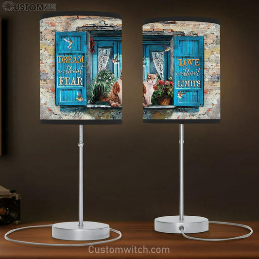 Cat Flower Dream Without Fear Lamb Gift Table Lamb - Christian Lamb Gift - Religious Art