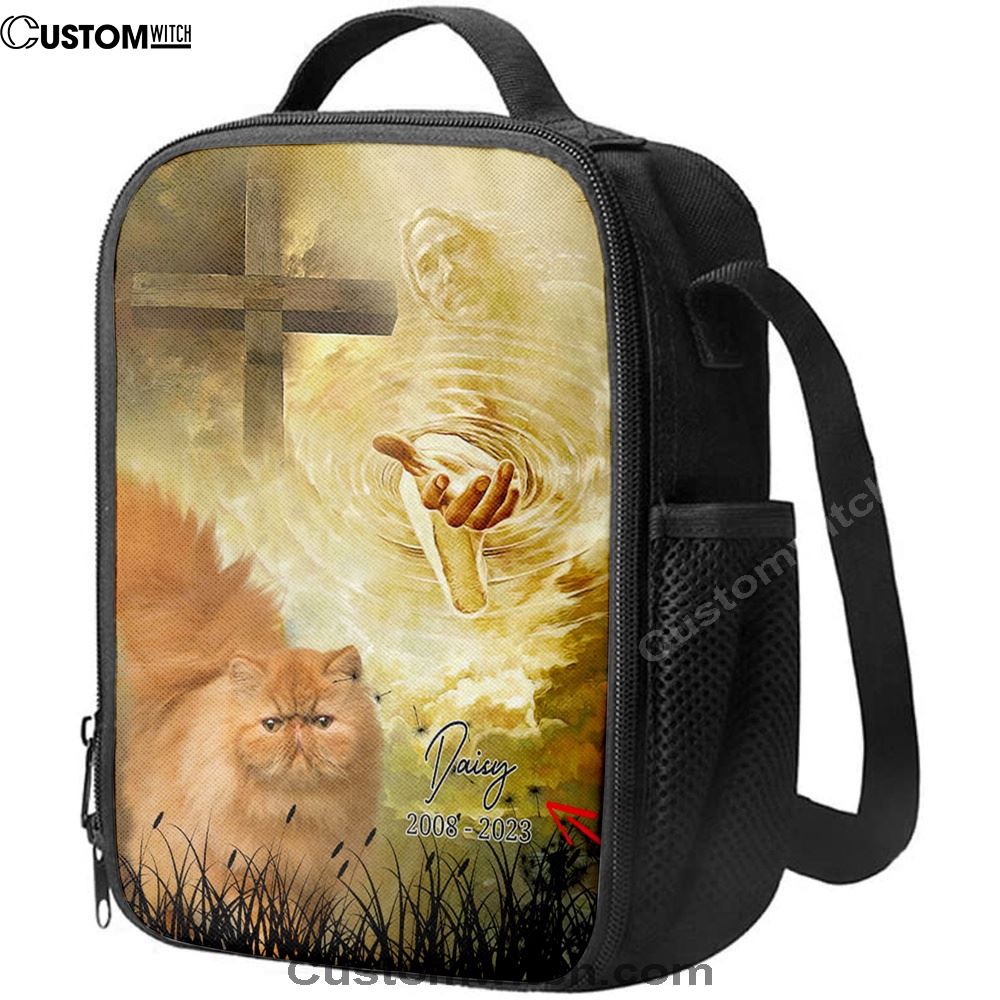 Cat Memorial Lunch Bag, Christian Lunch Bag For School, Picnic, Religious Lunch Bag