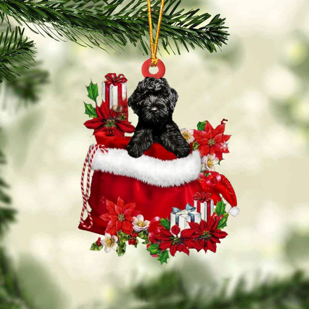 Cavapoo In Gift Bag Christmas Ornament, Christmas Gift, Christmas Tree Decorations, Christmas Ornament 2023