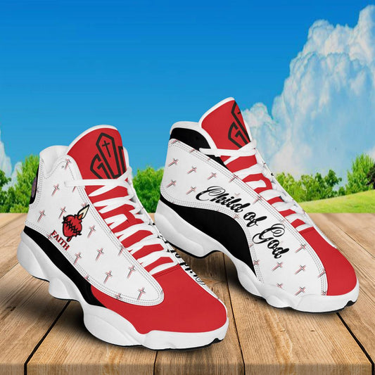 Child Of God Jd13 Shoes For Man And Women, Christian Basketball Shoes, Gift For Christian, God Shoes