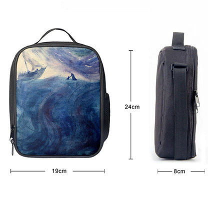 Christ And Peter Sea Of Galilee Lunch Bag, Christian Lunch Bag For School, Picnic, Religious Lunch Bag