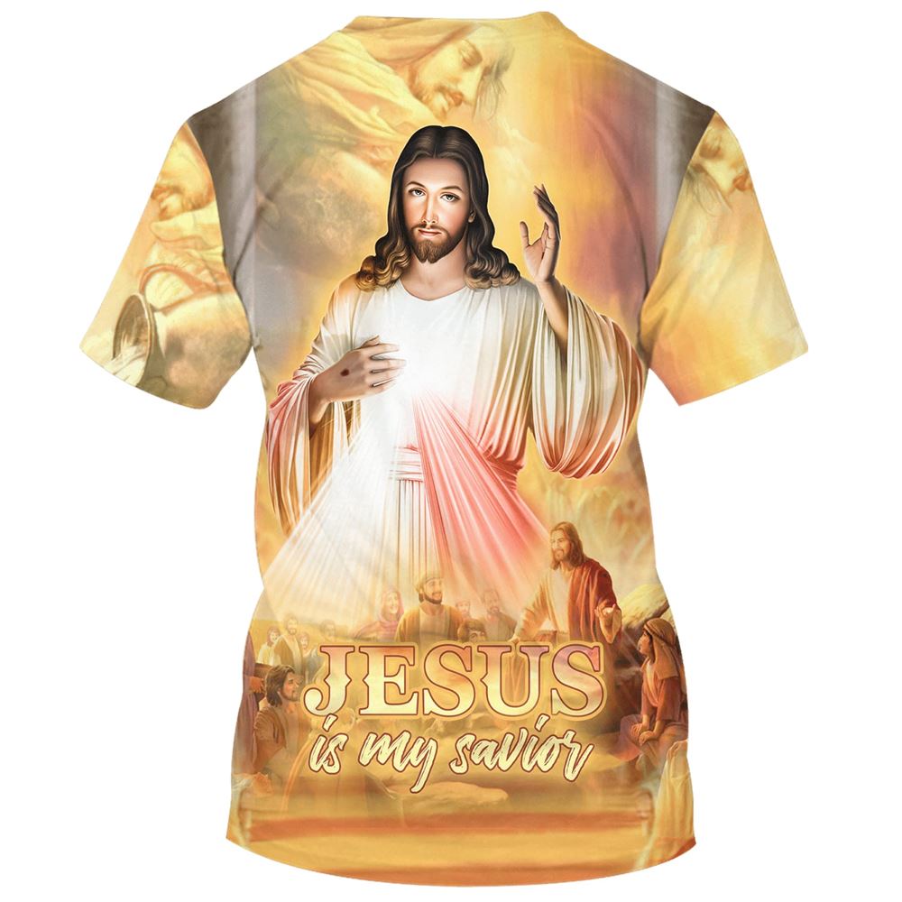 Christ Jesus Is My Savior All Over Print 3D T-Shirt, Gift For Christian, Jesus Shirt