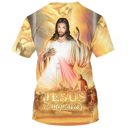 Christ Jesus Is My Savior All Over Print 3D T-Shirt, Gift For Christian, Jesus Shirt