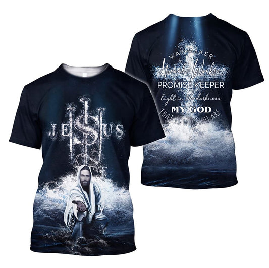 Christ Jesuss All Over Print 3D T-Shirt, Gift For Christian, Jesus Shirt