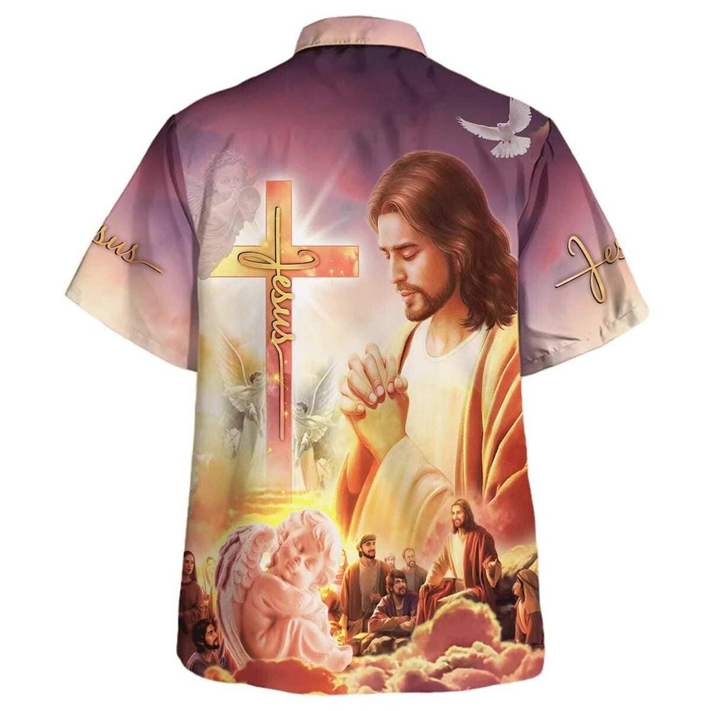 Christ With His Disciples Jesus Pray Hawaiian Shirt For Men, Christian Hawaiian Shirt, Gift For Christian