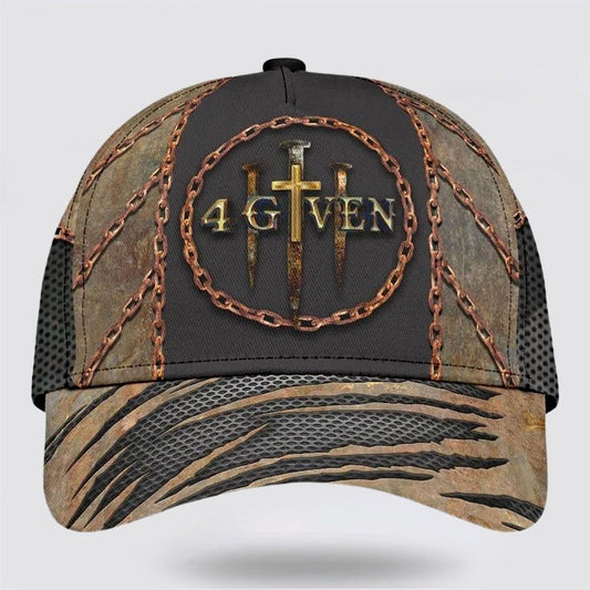 Christian 1 Cross 3 Nails 4 Given All Over Print Baseball Cap, God Cap, Gift Ideas For Male