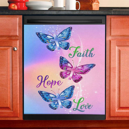 Christian 1 Cross 3 Nails 4 Given Dishwasher Cover, Bible Verse Dishwasher Magnet Cover, Scripture Kitchen Decor