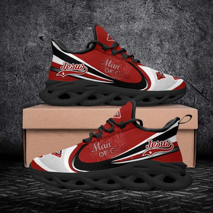 Christian Best Running Shoes, Jesus Men Of God Running Sneakers Max Soul Shoes For Men And Women, Jesus Fashion Shoes