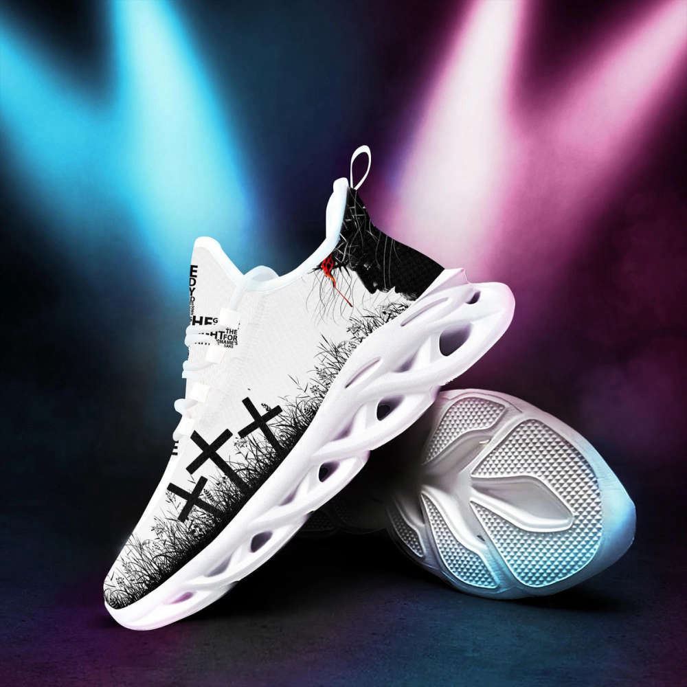 Christian Best Running Shoes, Jesus Running Sneakers White 3 Max Soul Shoes For Men And Women, Jesus Fashion Shoes